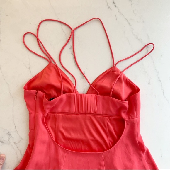 EXPRESS Babydoll Dress in Coral - Picture 5 of 8